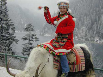 用藏飾征服歐洲的女留學(xué)生趙雪(圖片來源：資料圖)